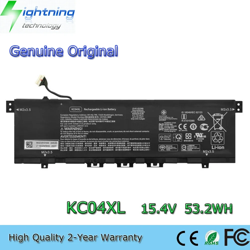 Новый оригинальный аккумулятор для ноутбука KC04XL 15,4 В 53,2 Втч для HP ENVY X360 13-AG 13-AH L08544-2B1 HSTNN-IB8K и т. д.
Новый оригинальный аккумулятор для ноутбука KC04XL 15,4 В 53,2 Втч для HP ENVY X360 13-AG 13-AH L08544-2B1 HSTNN-IB8K и т. д.