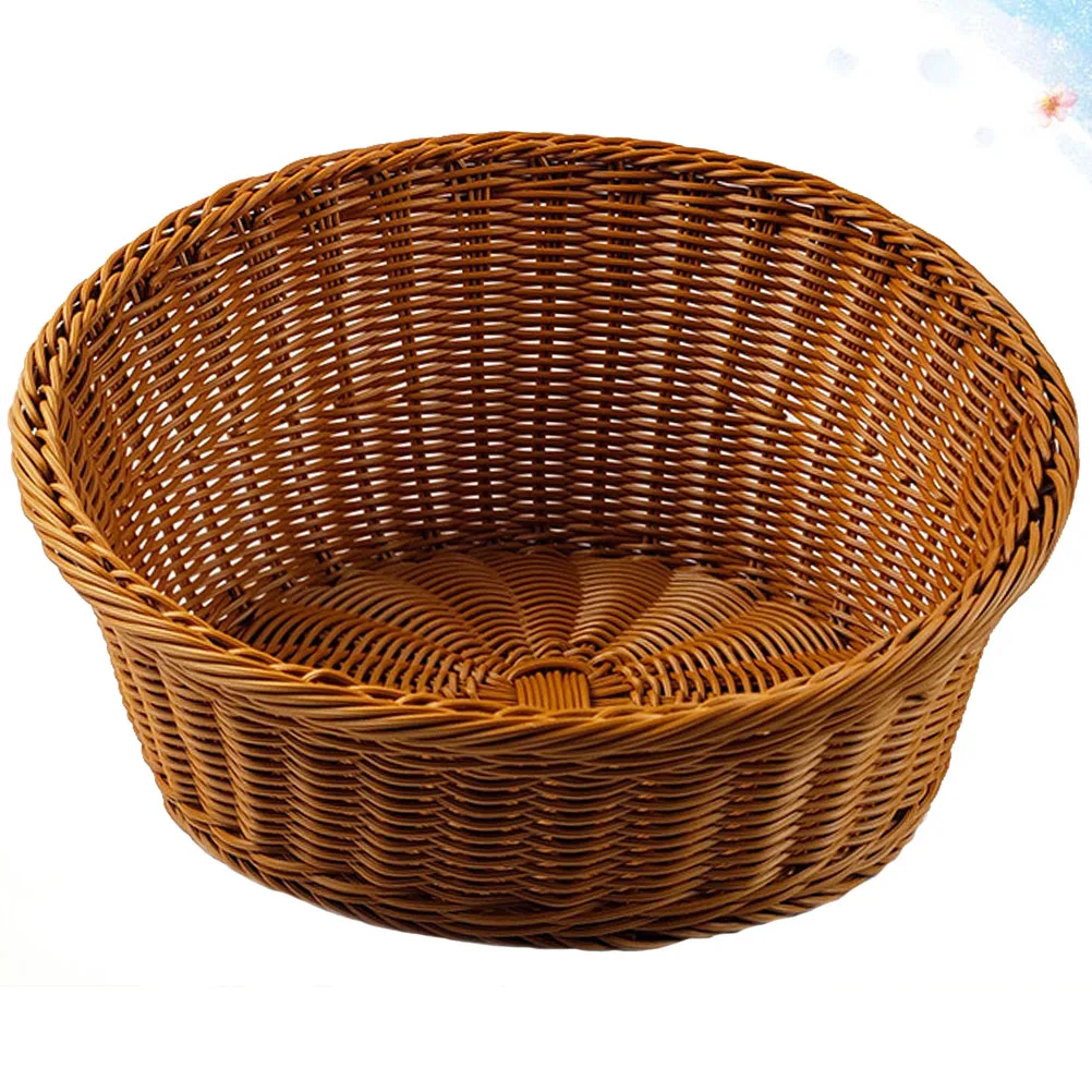 Plastic Woven Basket Imitated Rattan Oval Storage Display Desktop Organizer Safe Food Grade PP Kitchen Bar Utensils
Plastic Woven Basket Imitated Rattan Oval Storage Display Desktop Organizer Safe Food Grade PP Kitchen Bar Utensils