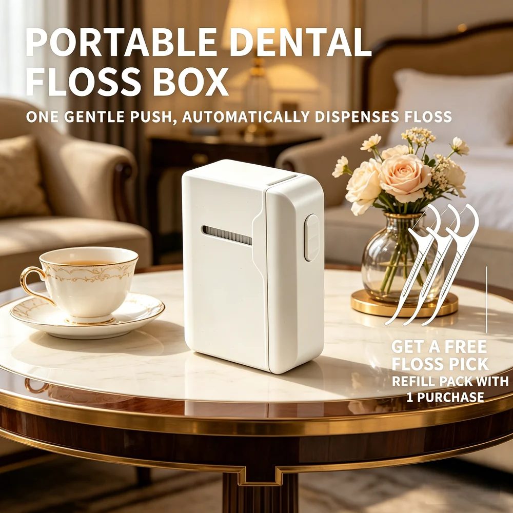 Portable Automatic Dental Floss Case with 80Pcs Floss Picks, Hygiene Oral Care Kit for Home Daily Use Travel
Portable Automatic Dental Floss Case with 80Pcs Floss Picks, Hygiene Oral Care Kit for Home Daily Use Travel