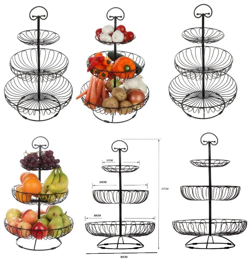 3-layer Fruit and Vegetable Rack Kitchen Storage Basket Fruit and Vegetable Bowl
3-layer Fruit and Vegetable Rack Kitchen Storage Basket Fruit and Vegetable Bowl