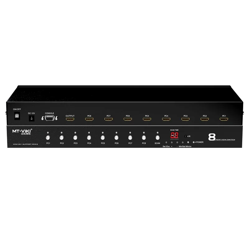 Переключатель HDMI 4K, 60 Гц, выход 8 в 1, переключатель HDMI MT-VIKI 8x1 с ИК-пультом дистанционного управления
Переключатель HDMI 4K, 60 Гц, выход 8 в 1, переключатель HDMI MT-VIKI 8x1 с ИК-пультом дистанционного управления