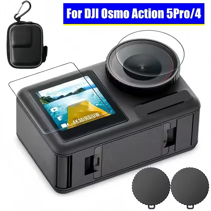 9 в 1 для DJI Osmo Action 5Pro/4 5 Pro Защитная пленка из закаленного стекла, силиконовая крышка объектива, противоударная сумка для хранения, чехол
9 в 1 для DJI Osmo Action 5Pro/4 5 Pro Защитная пленка из закаленного стекла, силиконовая крышка объектива, противоударная сумка для хранения, чехол