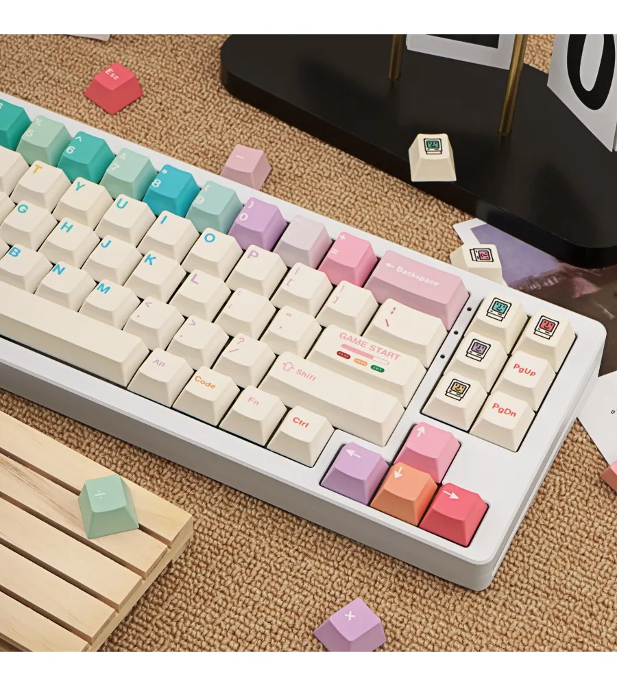 Sublimation customized mechanical keyboard keycaps Macaron color scheme Macaron keycaps Original PBT full five sides
Sublimation customized mechanical keyboard keycaps Macaron color scheme Macaron keycaps Original PBT full five sides