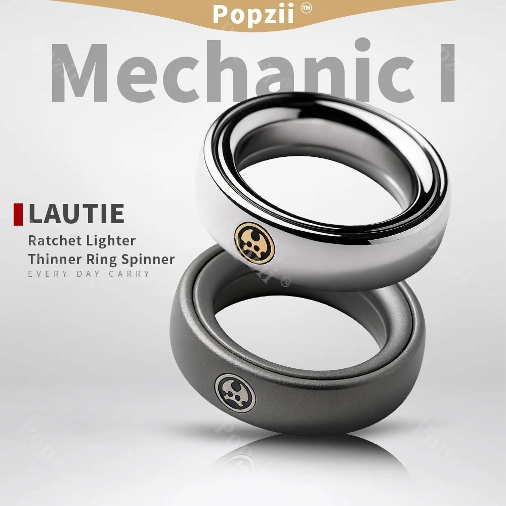 LAUTIE Slim Mechanic I Magnetic Ratchet Lighter Thinner Ring Spinner EDC Finger Ring Multifunctional Fidgeting toys
LAUTIE Slim Mechanic I Magnetic Ratchet Lighter Thinner Ring Spinner EDC Finger Ring Multifunctional Fidgeting toys