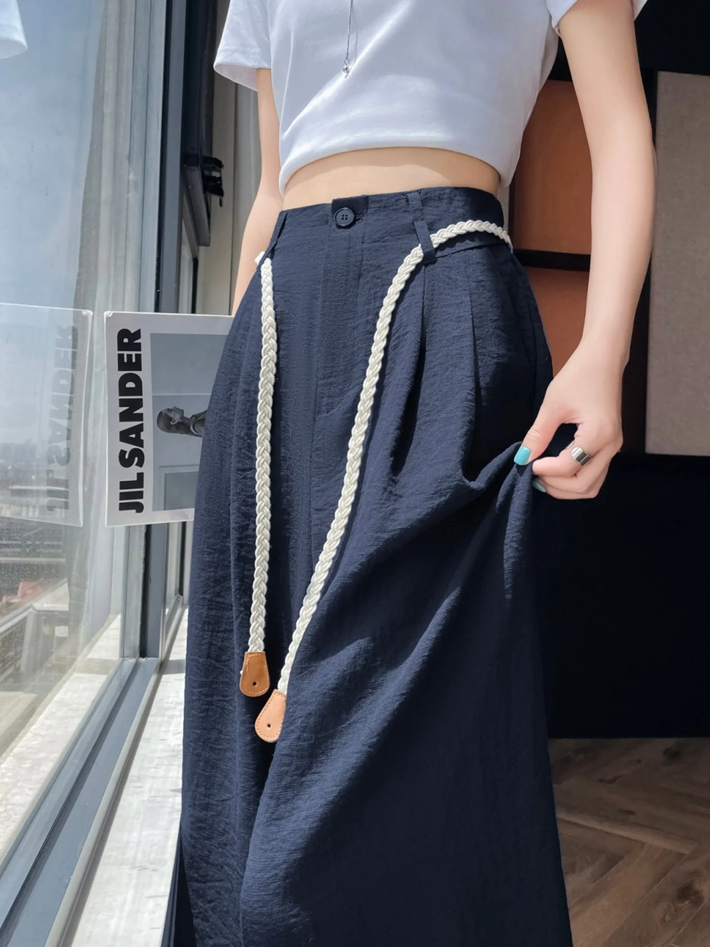 High Waist Draped Thin Linen Suit Pants Women Summer Ice Silk Cotton Wide Leg Pants Korean Style Commute Simple
High Waist Draped Thin Linen Suit Pants Women Summer Ice Silk Cotton Wide Leg Pants Korean Style Commute Simple