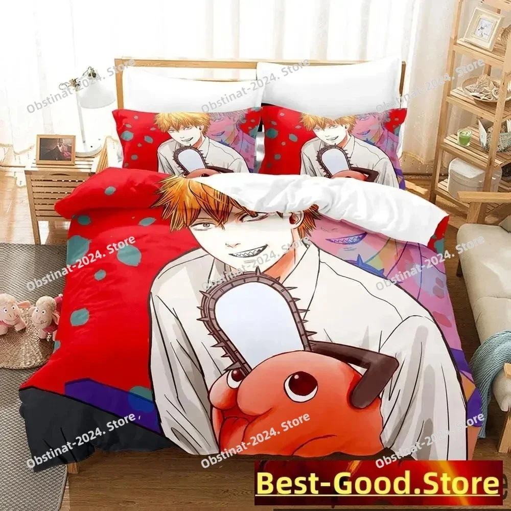 Anime Pochita Chainsaw Man Bedding Set Duvet Cover Queen King Size Pillowcase Bed Printed Bed Set Aldult Kid Bedroom Single Twin
Anime Pochita Chainsaw Man Bedding Set Duvet Cover Queen King Size Pillowcase Bed Printed Bed Set Aldult Kid Bedroom Single Twin