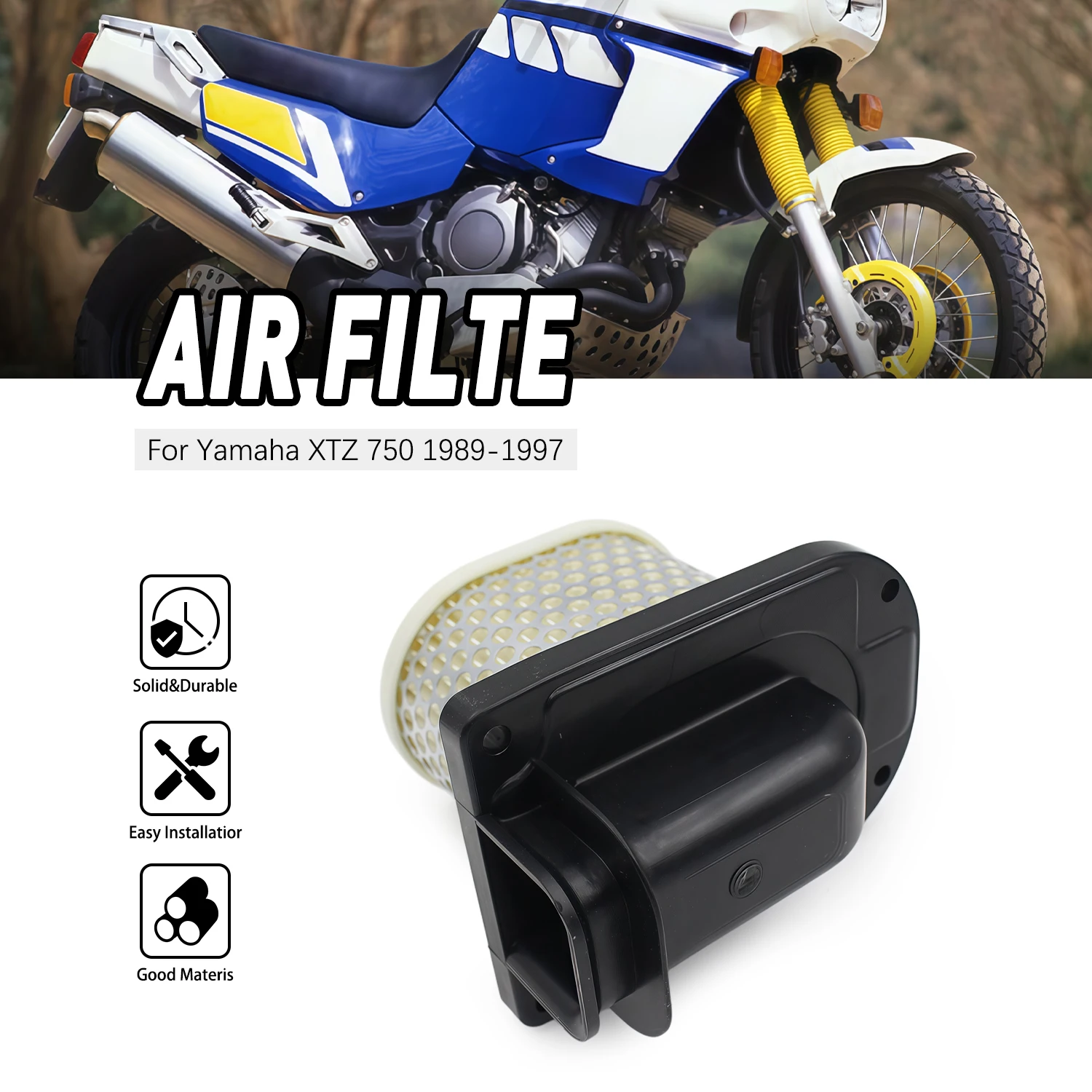 Air Filter Cleaner Replacement Motorcycle Parts For Yamaha XTZ 750 H 1989-1997 N 1990-1993 Super Tenere Air Filter Element
Air Filter Cleaner Replacement Motorcycle Parts For Yamaha XTZ 750 H 1989-1997 N 1990-1993 Super Tenere Air Filter Element
