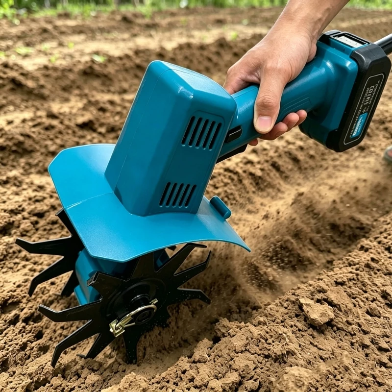 E06B Battery Powered Gardening Tiller Equipment Cordless Tiller Cultivator for 18/21V
E06B Battery Powered Gardening Tiller Equipment Cordless Tiller Cultivator for 18/21V