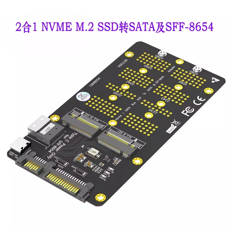 Адаптер M.2 NVMe SSD на SFF-8654, карта расширения для жестких дисков с протоколом SATA 2280
Адаптер M.2 NVMe SSD на SFF-8654, карта расширения для жестких дисков с протоколом SATA 2280