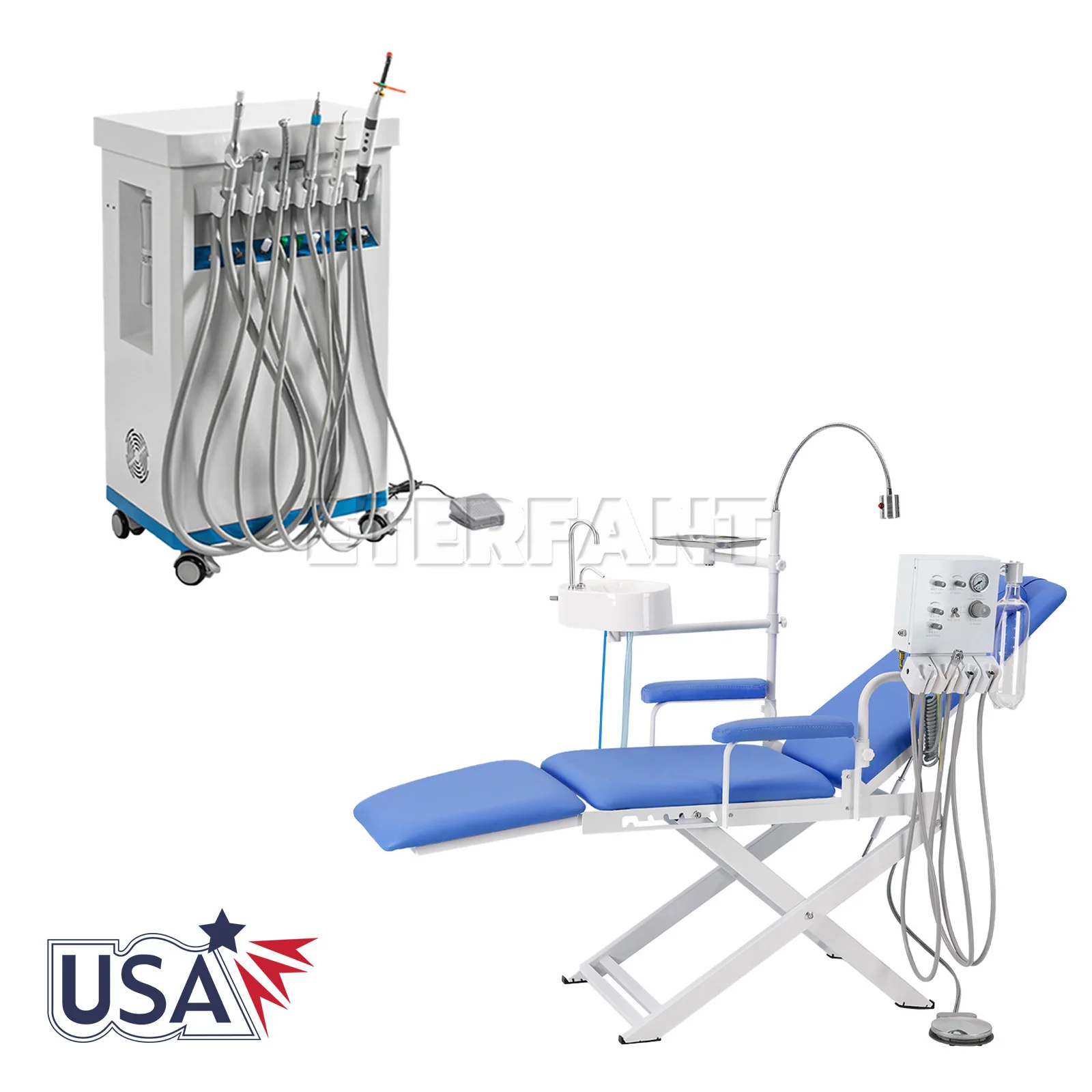 Стоматологическая складная установка GU-P209 с турбиной, LED-подсветкой, встроенным компрессором, фотополимеризатором и ультразвуковым скалером
Стоматологическая складная установка GU-P209 с турбиной, LED-подсветкой, встроенным компрессором, фотополимеризатором и ультразвуковым скалером