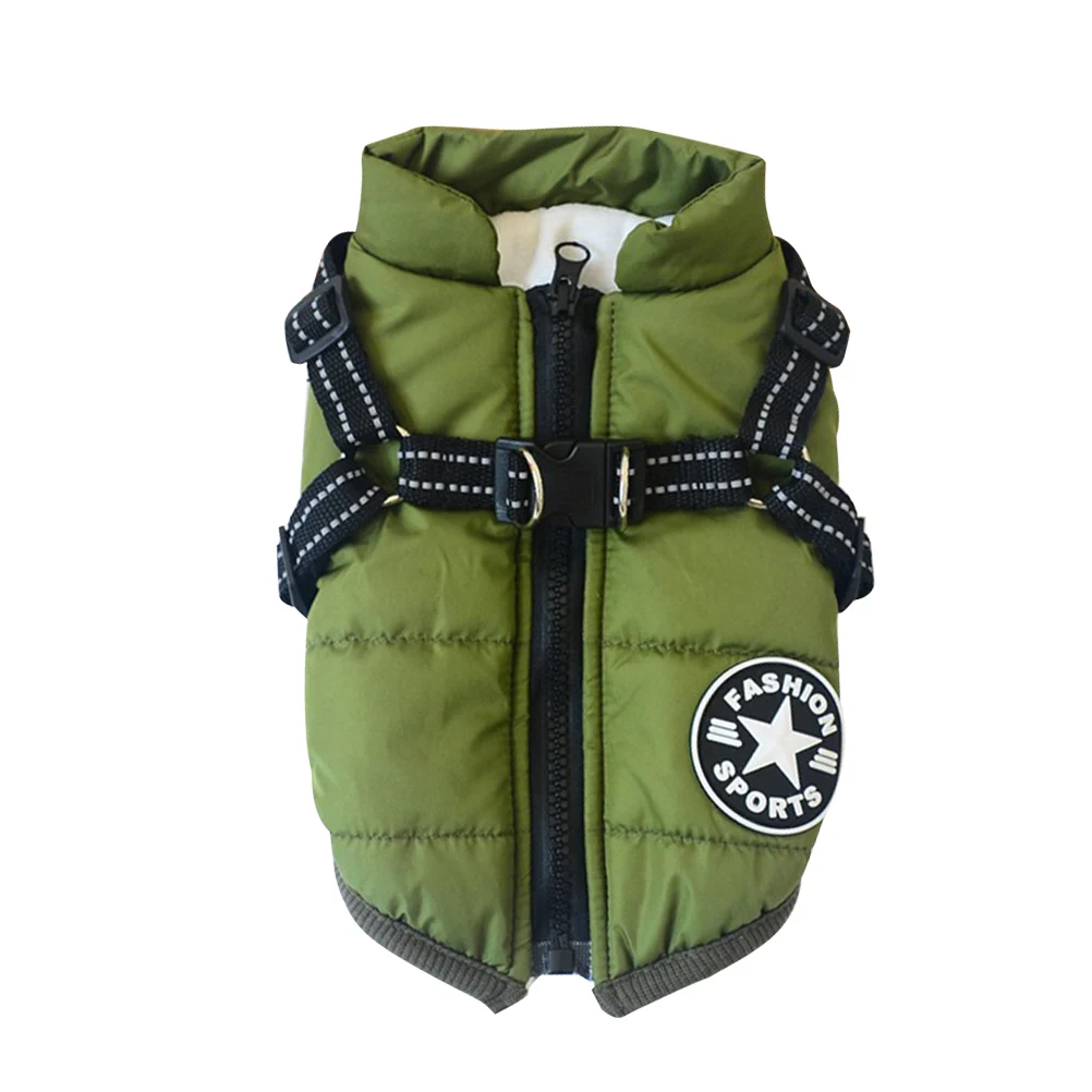 Dog Sweaters Small Breed Pet Cotton Vest Winter Doggie Coat Green for Cold Weather
Dog Sweaters Small Breed Pet Cotton Vest Winter Doggie Coat Green for Cold Weather