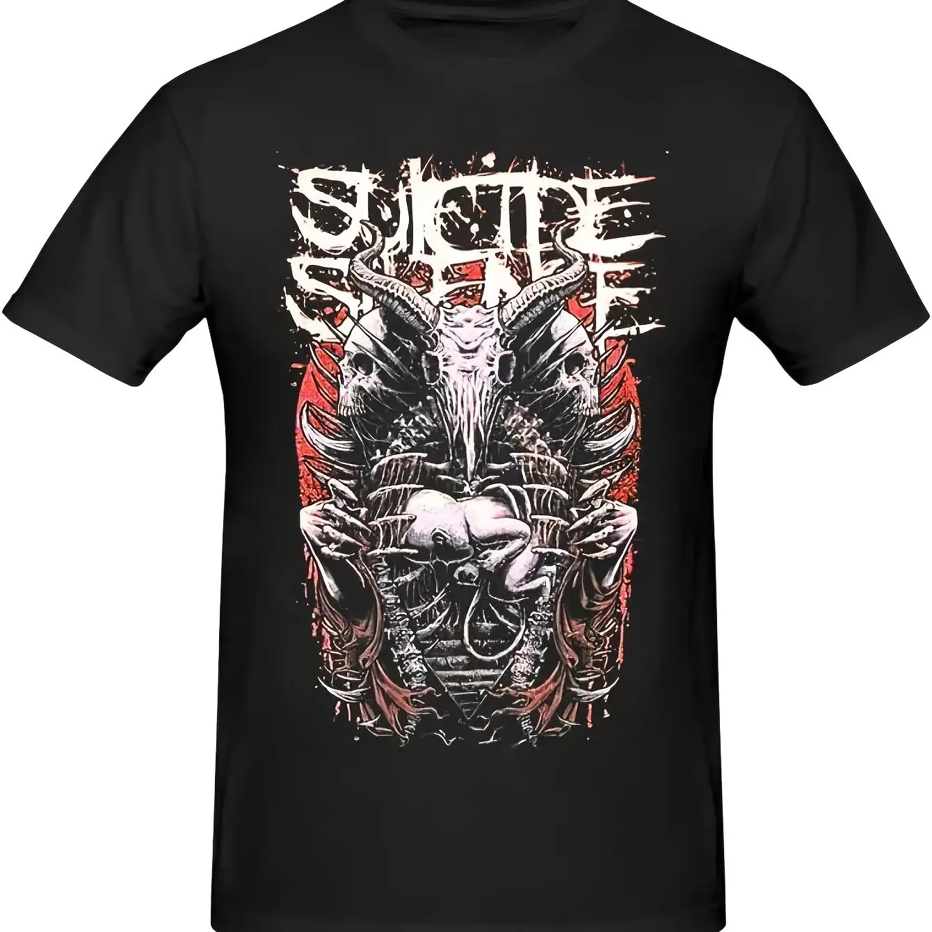 Men's Slite Graphic Cotton T-Shirt Black Winged Skull Design Perfect for Casual Attire RunningQuick Drying T-shirt Motorcycle
Men's Slite Graphic Cotton T-Shirt Black Winged Skull Design Perfect for Casual Attire RunningQuick Drying T-shirt Motorcycle