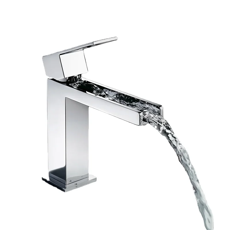 Basin Faucet Brass Body Open Faucet Chrome Polished Basin Faucet Waterfall Bathroom Faucet
Basin Faucet Brass Body Open Faucet Chrome Polished Basin Faucet Waterfall Bathroom Faucet