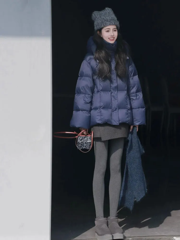 Fashionable Hooded down Cotton Jacket Skirt Two-Piece Set plus Size Women's Korean Style Autumn Winter High Waist Commute
Fashionable Hooded down Cotton Jacket Skirt Two-Piece Set plus Size Women's Korean Style Autumn Winter High Waist Commute