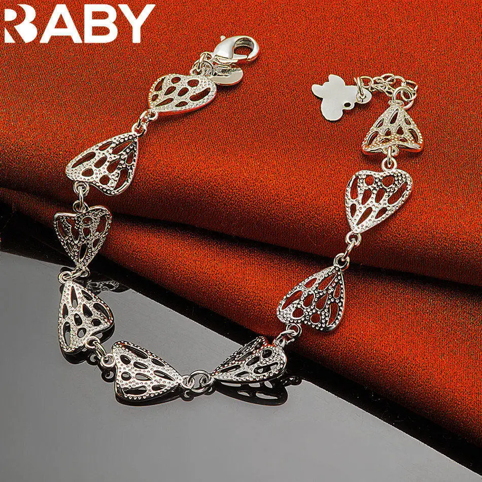 URBABY 925 Sterling Silver Butterfly Bracelet For Women Fashion Jewelry Charm Vitality Unique Beauty Birthday Gift
URBABY 925 Sterling Silver Butterfly Bracelet For Women Fashion Jewelry Charm Vitality Unique Beauty Birthday Gift
