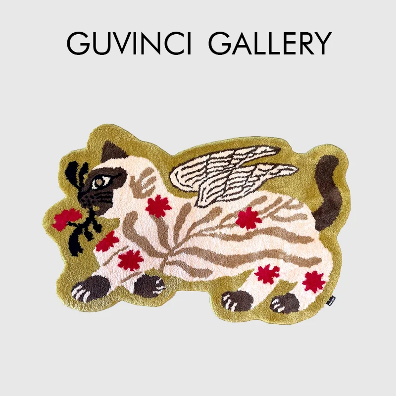 GUVINCI GG Style Inspired Siamese Cat Carpet Floor Mat Hand Tufted Rugs Vintage Decorative Door Mat Machine Washable 62x100cm
GUVINCI GG Style Inspired Siamese Cat Carpet Floor Mat Hand Tufted Rugs Vintage Decorative Door Mat Machine Washable 62x100cm