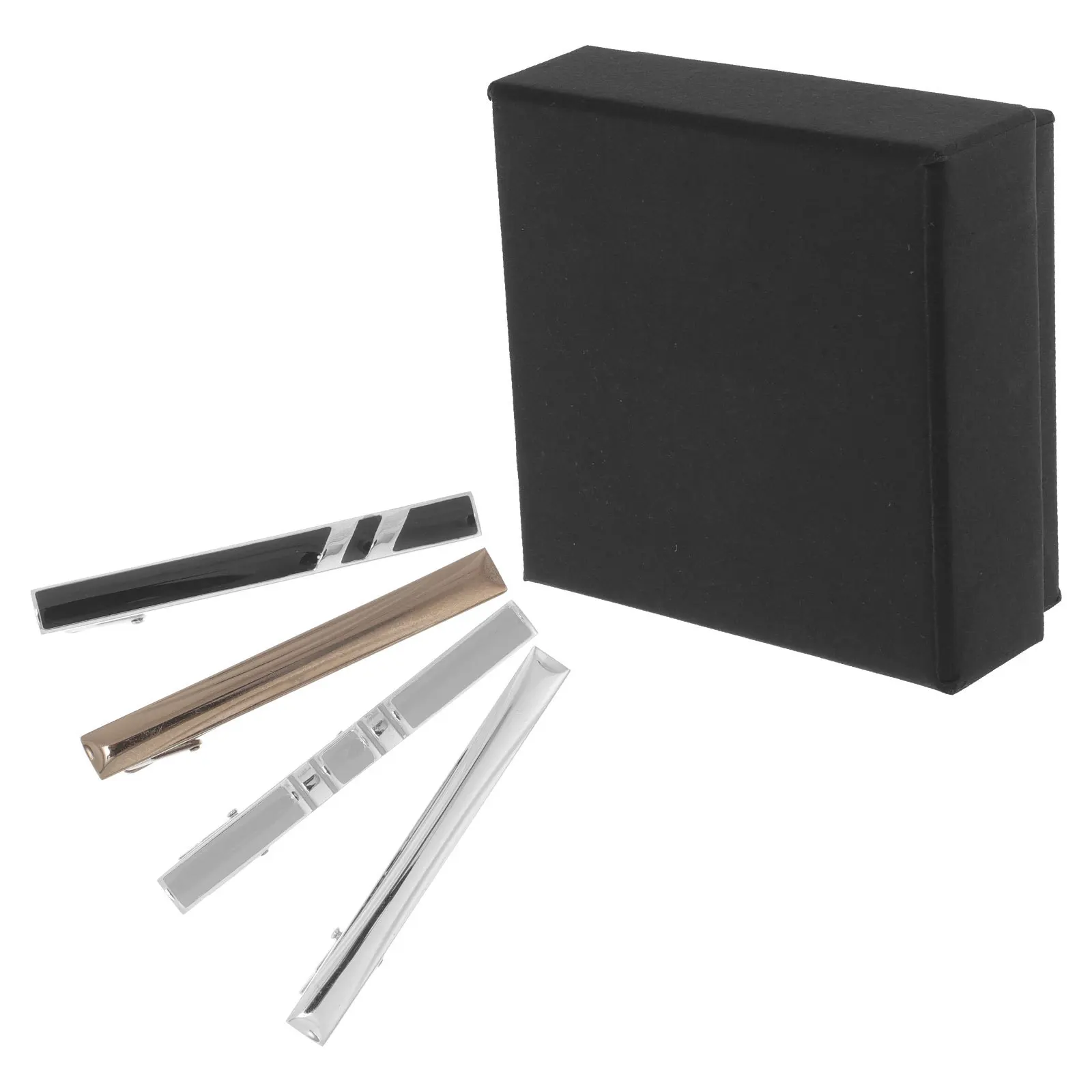 4Pcs Fashion Tie Clips Necktie Clasp Business Formal Wear Suit Accessory Gift for Him Refined Workmanship
4Pcs Fashion Tie Clips Necktie Clasp Business Formal Wear Suit Accessory Gift for Him Refined Workmanship