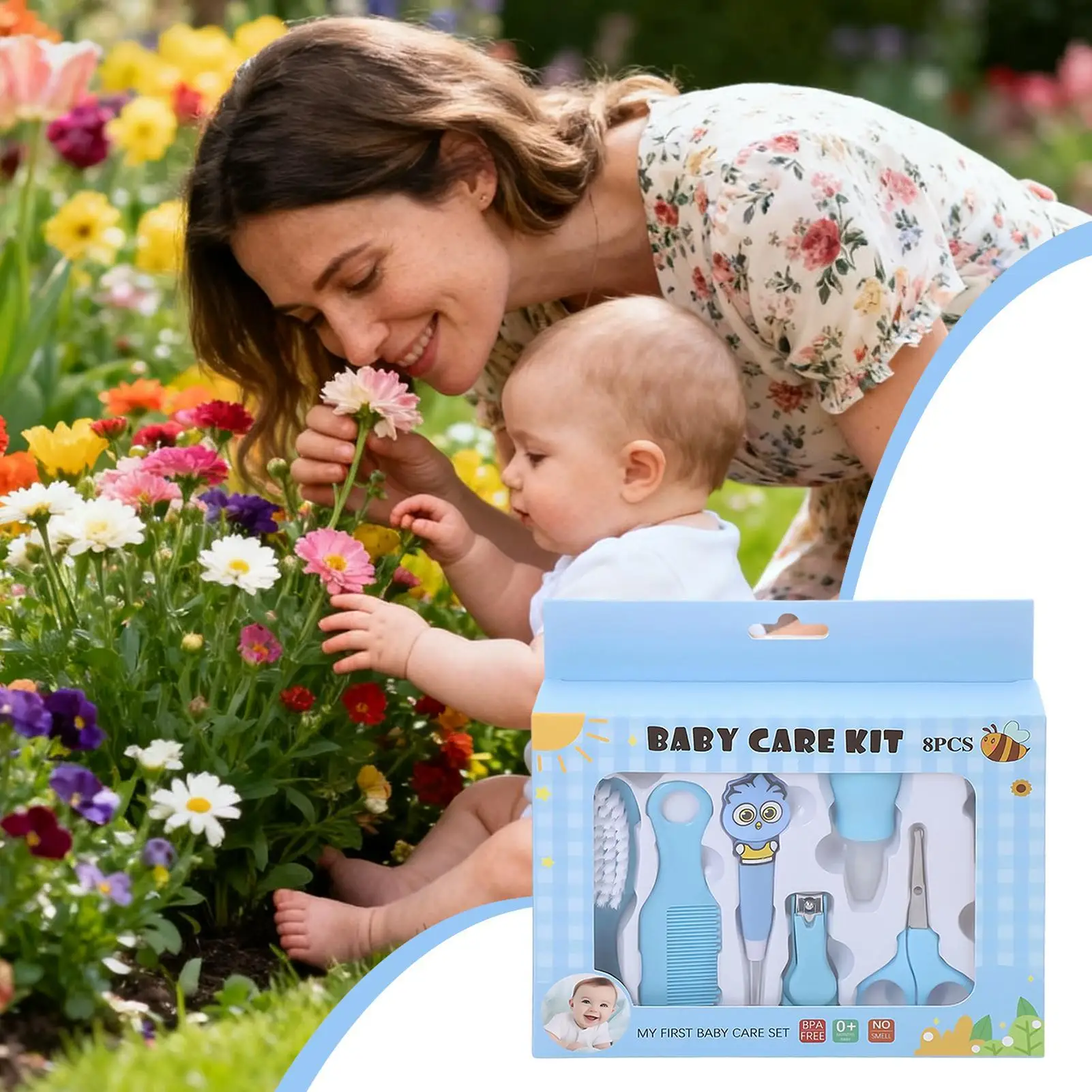 Baby Grooming Kit Anti-Choking Health Care Set 8 Pieces Baby Kit With Nasal Aspirator For Home Bath Travel Hospital Daycare
Baby Grooming Kit Anti-Choking Health Care Set 8 Pieces Baby Kit With Nasal Aspirator For Home Bath Travel Hospital Daycare