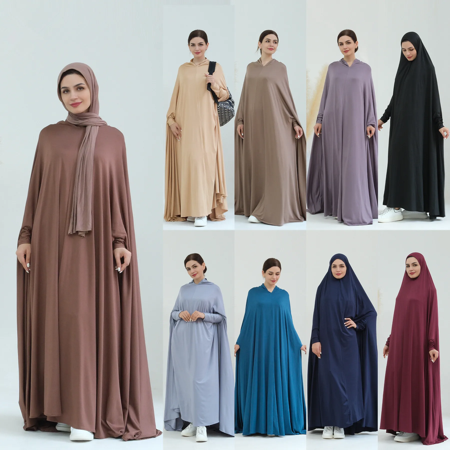 Full Cover Modest Dress Women Muslim Prayer Garment Islam Clothing Hooded Abaya Eid Djellaba Ramadan Kaftan Abaya Robe Caftan
Full Cover Modest Dress Women Muslim Prayer Garment Islam Clothing Hooded Abaya Eid Djellaba Ramadan Kaftan Abaya Robe Caftan