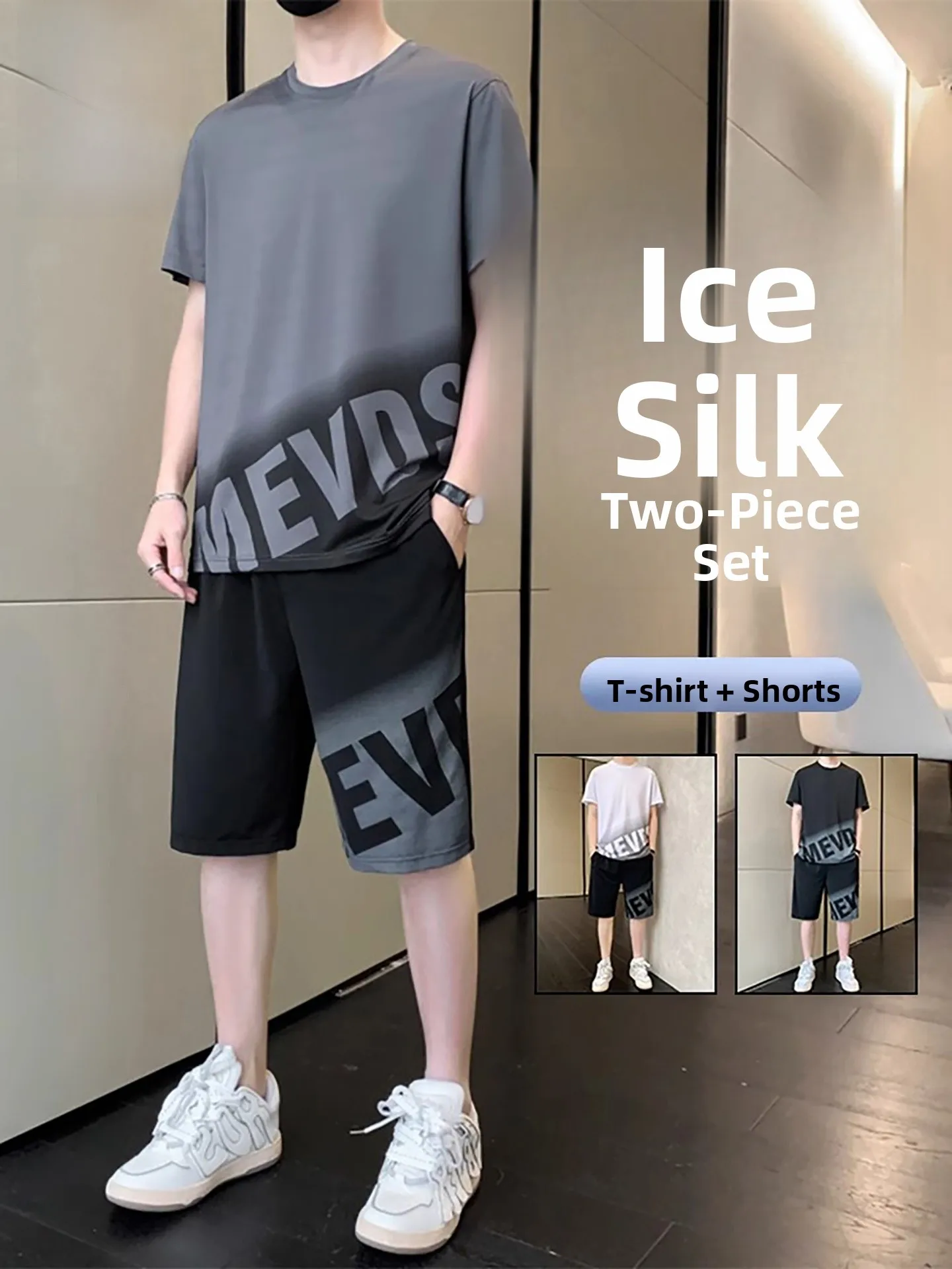 Комплект спортивной одежды TUCANO Ice Silk Quick Dry для мужчин, лето 2026: модный костюм для бега из полиэфирного волокна с шортами и футболкой с коротким рукавом
Комплект спортивной одежды TUCANO Ice Silk Quick Dry для мужчин, лето 2026: модный костюм для бега из полиэфирного волокна с шортами и футболкой с коротким рукавом