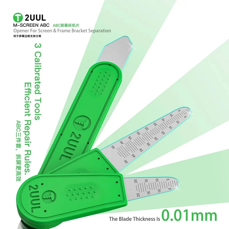 2UUL DA89 M-Screen ABC Ультратонкий изогнутый ЖК-экран Spudger Открытие карты Pry для экрана телефона и лезвия для удаления разделения кронштейна
2UUL DA89 M-Screen ABC Ультратонкий изогнутый ЖК-экран Spudger Открытие карты Pry для экрана телефона и лезвия для удаления разделения кронштейна