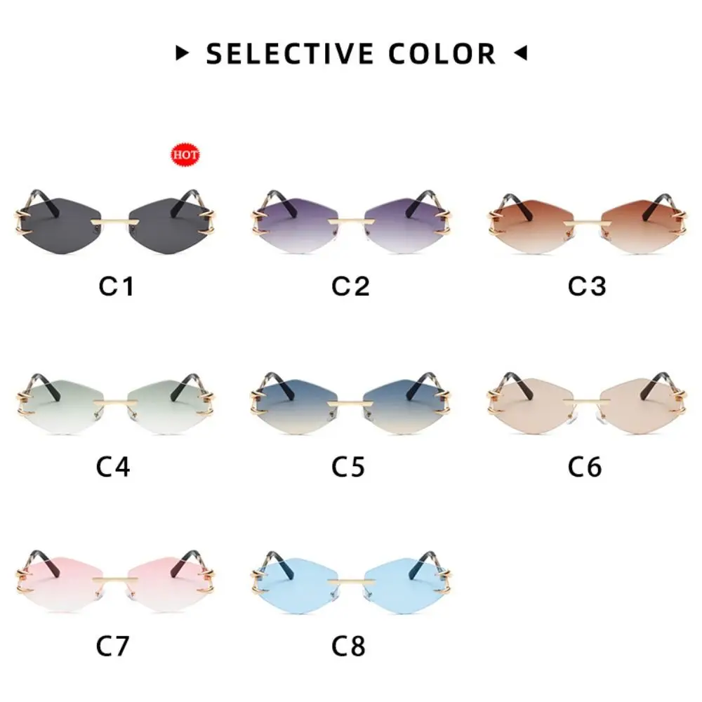 Fashion Rimless Square Sunglasses UV400 Retro Gradient Frameless Sunglass High Quality Hip Hop Popular Metal Eyewear Men Women
Fashion Rimless Square Sunglasses UV400 Retro Gradient Frameless Sunglass High Quality Hip Hop Popular Metal Eyewear Men Women
