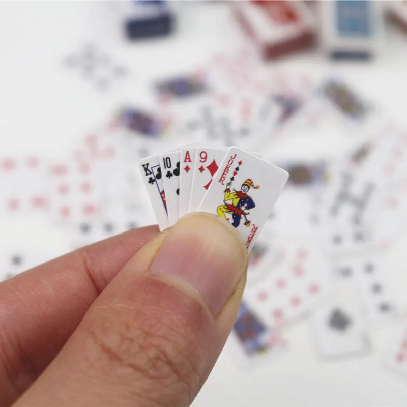 Funny Cute Mini Playing Cards Poker Games Super Small Cards Spoof Gifts Travel Toys Prank Props Dollhouse Miniature Poker Card
Funny Cute Mini Playing Cards Poker Games Super Small Cards Spoof Gifts Travel Toys Prank Props Dollhouse Miniature Poker Card