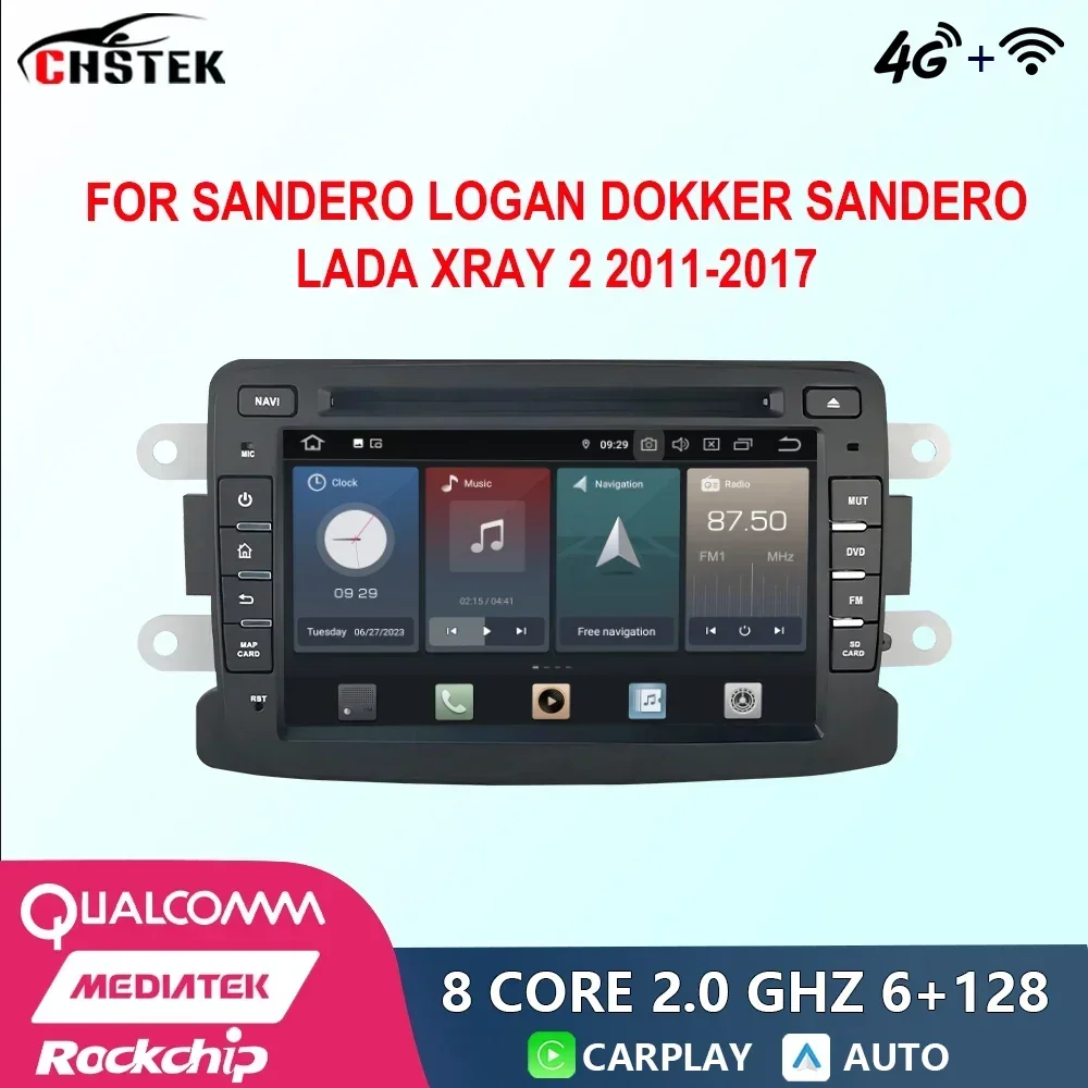 Автомобильный радиоприемник CHSTEK Android для Sandero Logan Dokker Sandero Lada Xray 2 2011-2017 Qualcomm Bluetooth DVD CarPlay WIFI 4G Авторадио
Автомобильный радиоприемник CHSTEK Android для Sandero Logan Dokker Sandero Lada Xray 2 2011-2017 Qualcomm Bluetooth DVD CarPlay WIFI 4G Авторадио