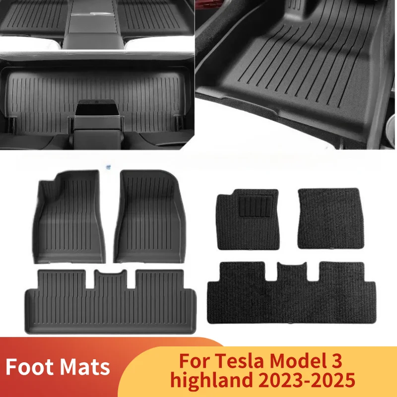6 шт. коврики TPE для Tesla Model 3+ Highland, двухслойные подушечки для ног, водонепроницаемые, износостойкие, аксессуары для салона автомобиля 2024
6 шт. коврики TPE для Tesla Model 3+ Highland, двухслойные подушечки для ног, водонепроницаемые, износостойкие, аксессуары для салона автомобиля 2024