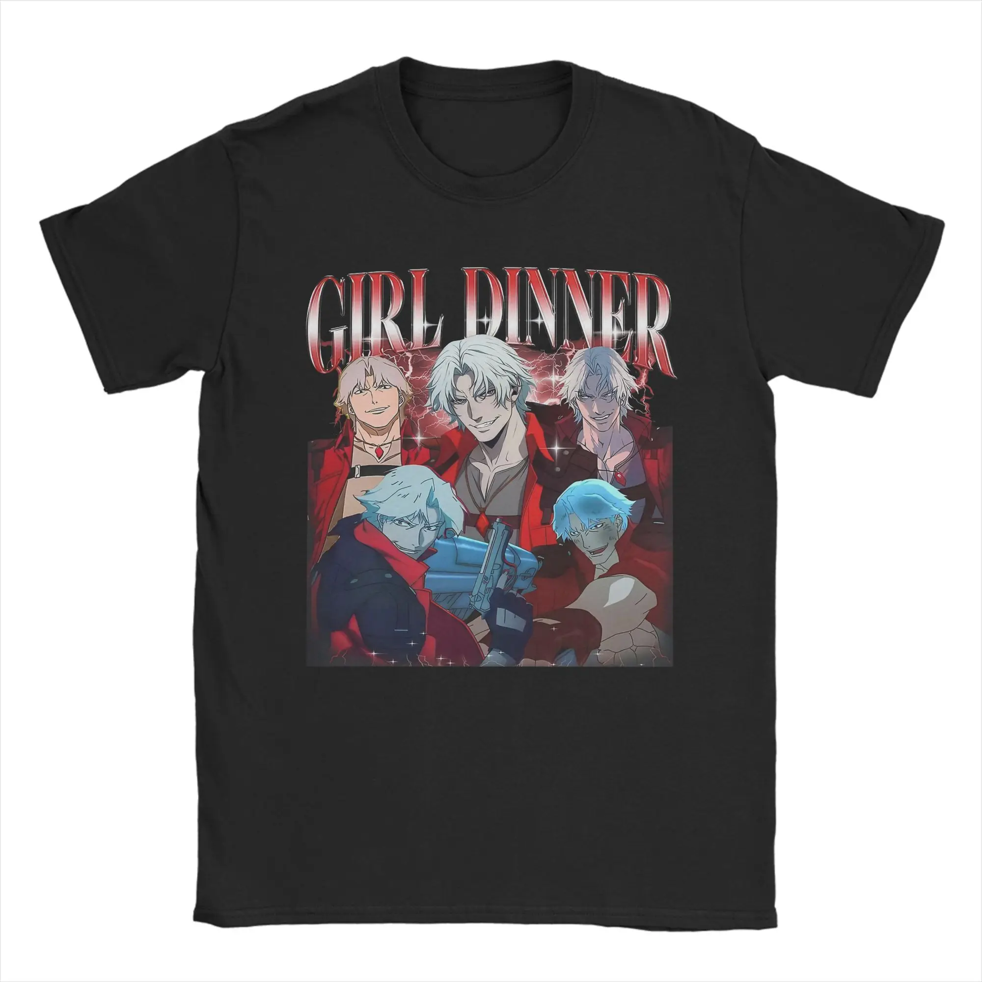 Men Game DMC Dante Devil May Cry Girl Dinner T Shirt 100% Cotton Clothes Unique Short Sleeve Round Neck Tees Unique T-Shirts
Men Game DMC Dante Devil May Cry Girl Dinner T Shirt 100% Cotton Clothes Unique Short Sleeve Round Neck Tees Unique T-Shirts