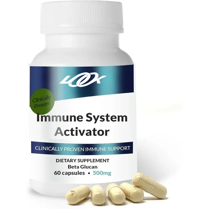 Immune system support supplements - high-purity beta-1,3/1,6 glucan and vitamin supplements, 500mg-60 capsules
Immune system support supplements - high-purity beta-1,3/1,6 glucan and vitamin supplements, 500mg-60 capsules
