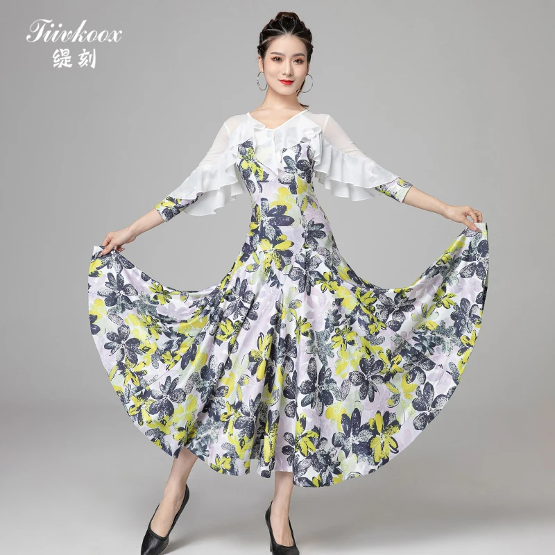 X5005 Lady Modern Dance Dress Women's Rumba Dancing Costume New Ballroom Dance Waltz Dress Latin Dance Performance Dress
X5005 Lady Modern Dance Dress Women's Rumba Dancing Costume New Ballroom Dance Waltz Dress Latin Dance Performance Dress