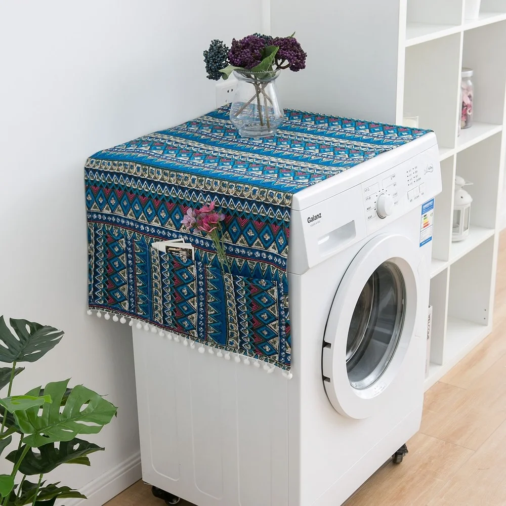 Refrigerator Dust Cover Ethnic Blue Bohemian Geometric Refrigerator Cover Cloth Single Door Drum Washing Machine Cover Towel
Refrigerator Dust Cover Ethnic Blue Bohemian Geometric Refrigerator Cover Cloth Single Door Drum Washing Machine Cover Towel
