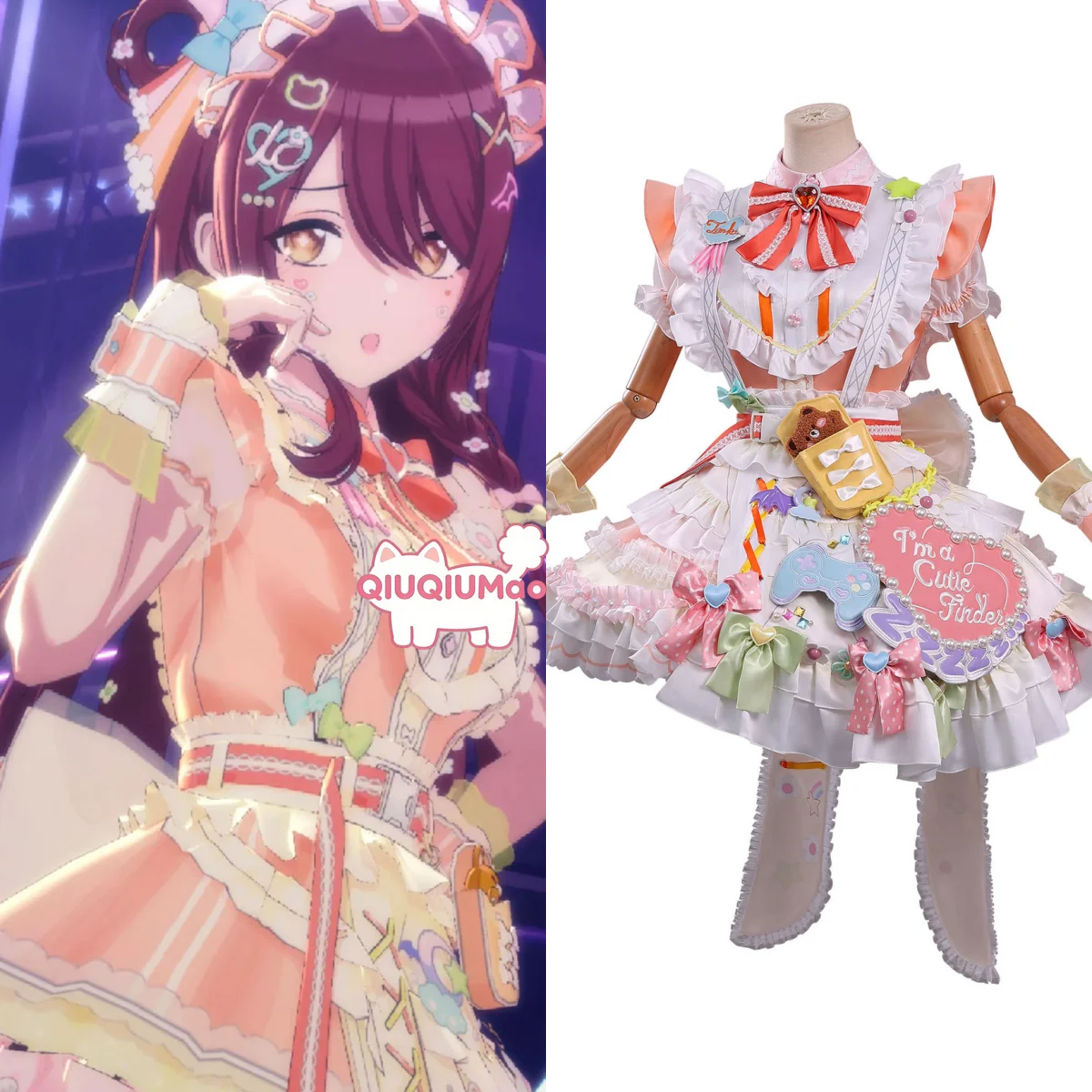 THE IDOLM Cosplay STER SHINY COLORS Costume Anime Tenka Osaki Role Playing Cute Orange Lolita Dress Outfit for Women Comic Con
THE IDOLM Cosplay STER SHINY COLORS Costume Anime Tenka Osaki Role Playing Cute Orange Lolita Dress Outfit for Women Comic Con