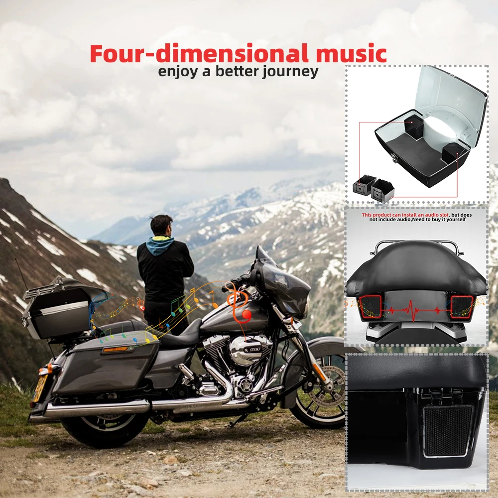 KEMOMMOTO 48L Universal Motorcycle Rear Trunk Case Luggage Tank Tail Tool Bag Hard Case Saddle Bags Top Box w/Sound Box Slot Bag
KEMOMMOTO 48L Universal Motorcycle Rear Trunk Case Luggage Tank Tail Tool Bag Hard Case Saddle Bags Top Box w/Sound Box Slot Bag