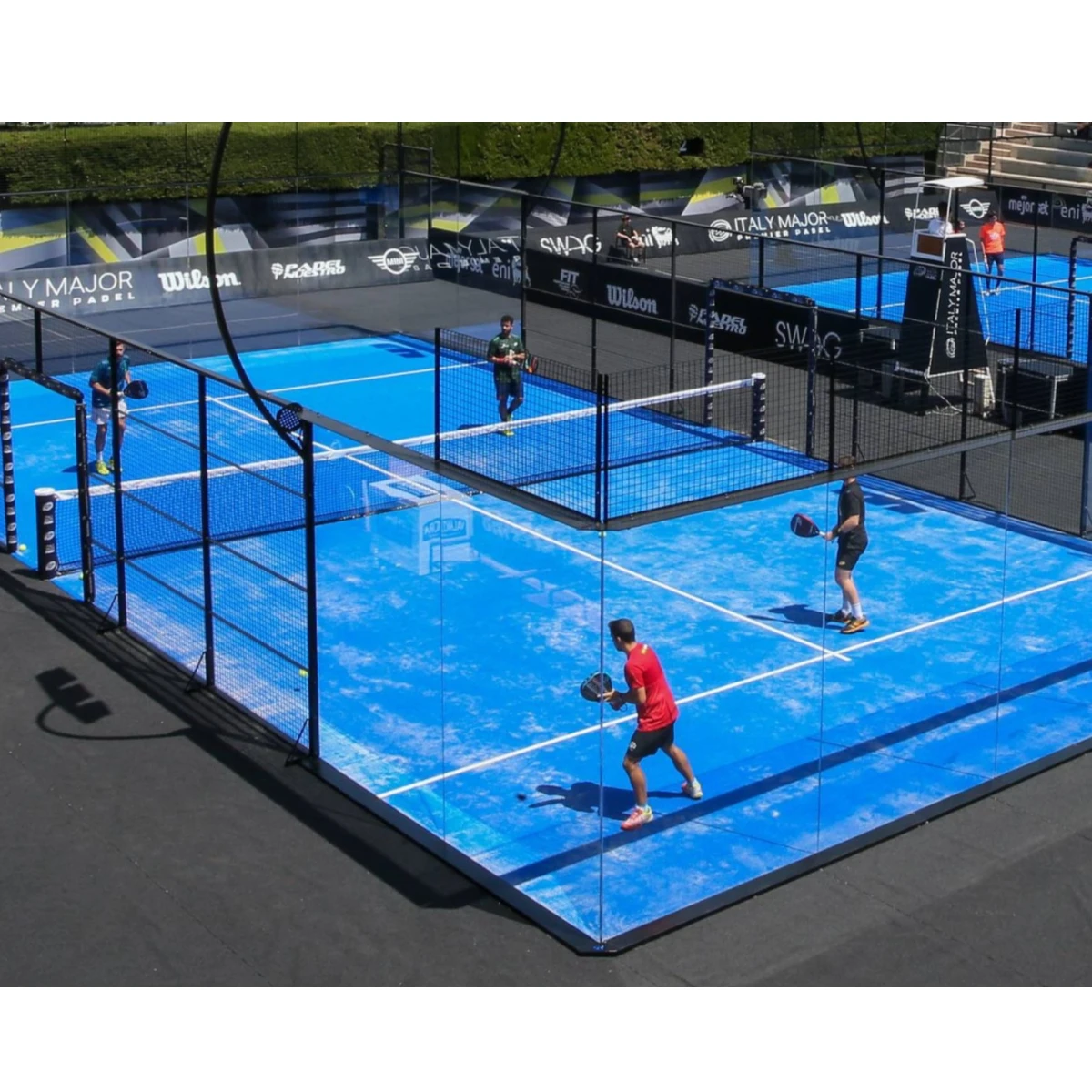 Professional Padel Tennis Court Equipment Indoor or Outdoor Paddle Tennis with Steel and Glass Materials
Professional Padel Tennis Court Equipment Indoor or Outdoor Paddle Tennis with Steel and Glass Materials