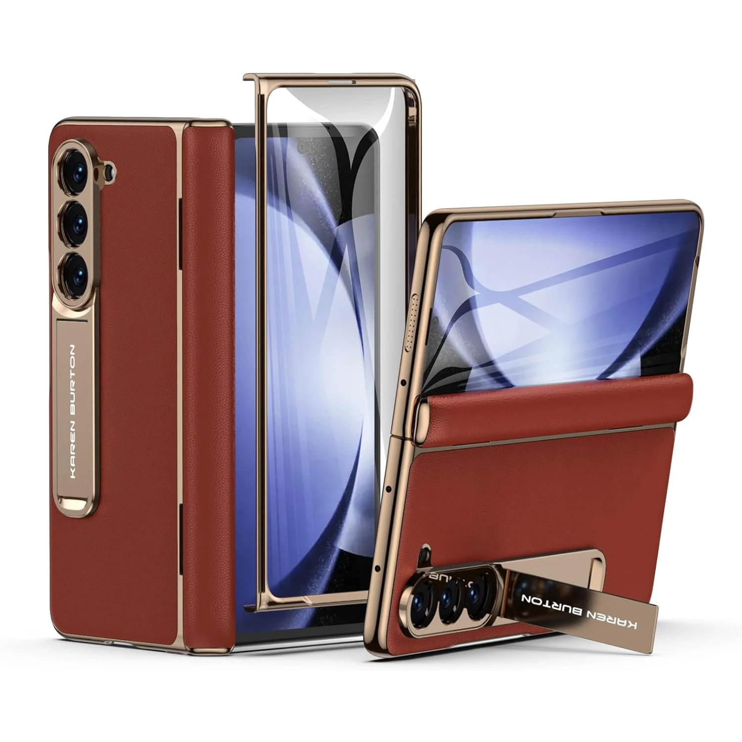 for Samsung Galaxy Z Fold 5 Phone Case, Luxury Premier Genuine Leather, Full Body Hinge Protection,Built-in Screen Protector
for Samsung Galaxy Z Fold 5 Phone Case, Luxury Premier Genuine Leather, Full Body Hinge Protection,Built-in Screen Protector