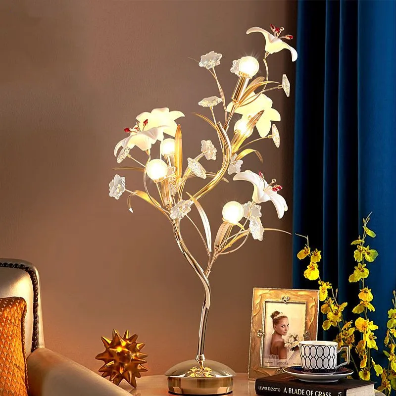 Lily Table Lamp Living Room Bedroom Hotel Villa Wedding Party Home Lighting Decoration Creative Table Lamp
Lily Table Lamp Living Room Bedroom Hotel Villa Wedding Party Home Lighting Decoration Creative Table Lamp