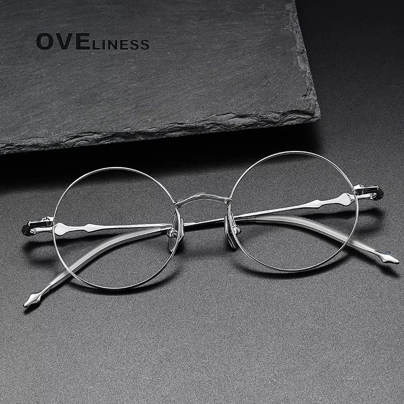 Vintage Pure Titanium Eyeglasses Frame for Men Round Luxury Brand Prescription Myopia Glasses Frame Women 2025 New Retro Eyewear
Vintage Pure Titanium Eyeglasses Frame for Men Round Luxury Brand Prescription Myopia Glasses Frame Women 2025 New Retro Eyewear