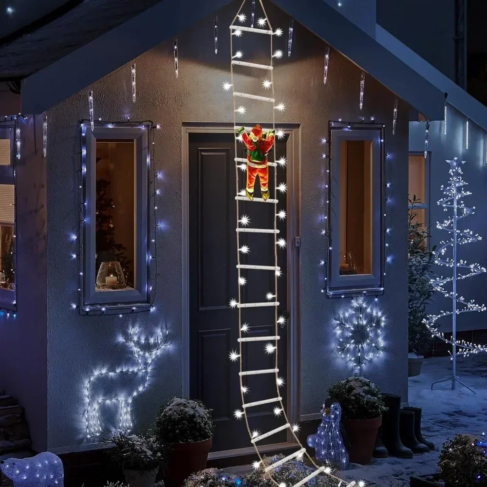 Christmas Ornaments LED Christmas Hanging Lights Indoor Outdoor for Window Wall Yard Xmas Tree Decor(Cool White) Decoration Gift
Christmas Ornaments LED Christmas Hanging Lights Indoor Outdoor for Window Wall Yard Xmas Tree Decor(Cool White) Decoration Gift