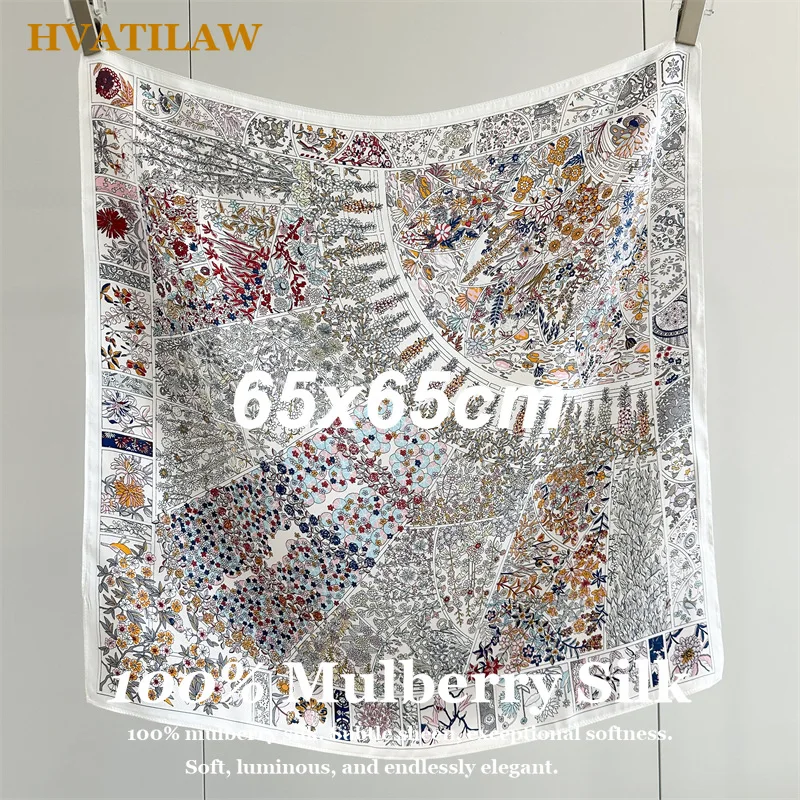 100% Pure Mulberry Silk Scarf 65x65cm Square Silk Scarf for Women Luxury Vintage Print Head Scarf Hijab Hair Bandana Shawl Wrap
100% Pure Mulberry Silk Scarf 65x65cm Square Silk Scarf for Women Luxury Vintage Print Head Scarf Hijab Hair Bandana Shawl Wrap