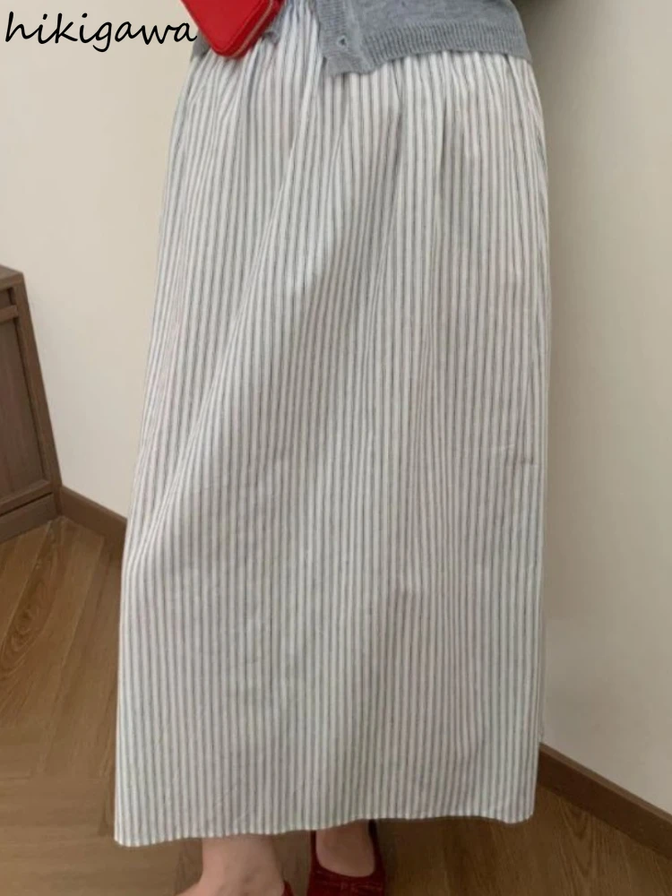 2025 Faldas Mujer De Moda Summer Skirt Women Casual Striped Elastic Waist Jupe Chic Loose Saia Loose High Waist Vintage Skirts
2025 Faldas Mujer De Moda Summer Skirt Women Casual Striped Elastic Waist Jupe Chic Loose Saia Loose High Waist Vintage Skirts