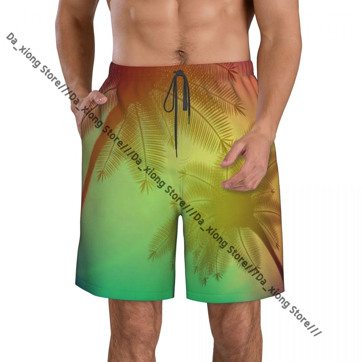 Men's Beach Short Swim Shorts Palm Trees With Sunset Surfing Sport Board Shorts Swimwear
Men's Beach Short Swim Shorts Palm Trees With Sunset Surfing Sport Board Shorts Swimwear