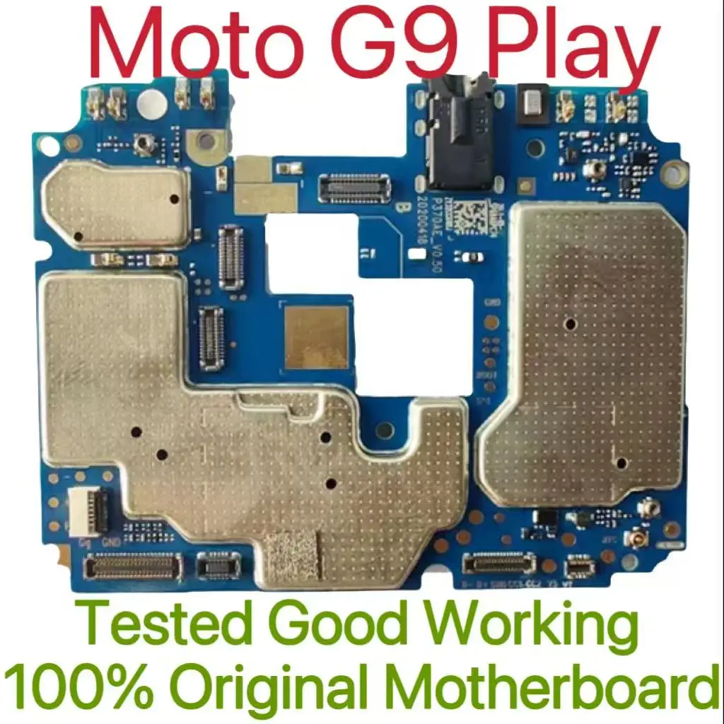 Global Version Original Unlocked Motherboard for Moto G9 Play Tested Circuit Plate Main Logic Board for Moto G9 Play
Global Version Original Unlocked Motherboard for Moto G9 Play Tested Circuit Plate Main Logic Board for Moto G9 Play