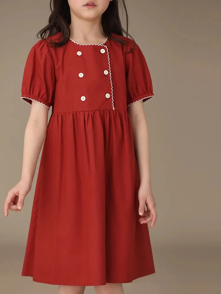 Kids Midi Party Dresses for Girls Puff Sleeve Color-blocked Lace Collar Dress Princess Dress
Kids Midi Party Dresses for Girls Puff Sleeve Color-blocked Lace Collar Dress Princess Dress