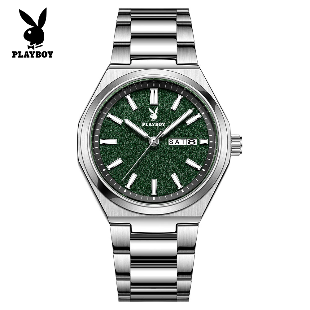PLAYBOY 3110 Man Watch Brand Original Exclusive Fashion Simple Dual Calendar Luminous Waterproof Quartz Wrist Watches for Men
PLAYBOY 3110 Man Watch Brand Original Exclusive Fashion Simple Dual Calendar Luminous Waterproof Quartz Wrist Watches for Men