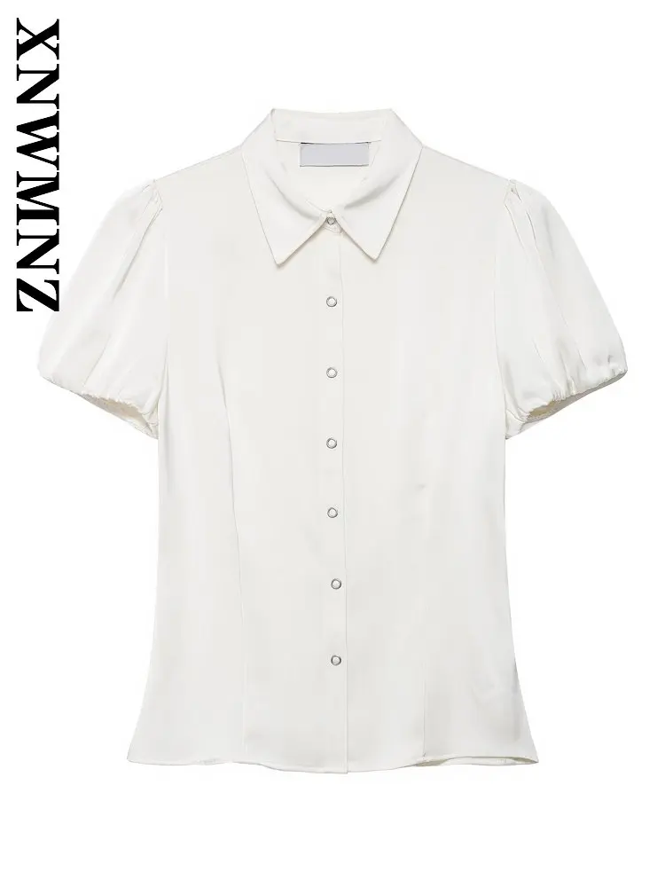 XNWMNZ 2026 Summer New Lady Commuting Versatile Short Sleeve Turn-down Collar Satin Shirt Vintage Simple Woman Casual Thin Slim
XNWMNZ 2026 Summer New Lady Commuting Versatile Short Sleeve Turn-down Collar Satin Shirt Vintage Simple Woman Casual Thin Slim