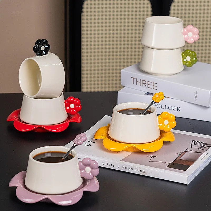 Floral Coffee Cup Saucer Set Creative Home Water Mug Afternoon Tea Cup High Appearance Tea Cup Souvenir Porcelain Gift
Floral Coffee Cup Saucer Set Creative Home Water Mug Afternoon Tea Cup High Appearance Tea Cup Souvenir Porcelain Gift