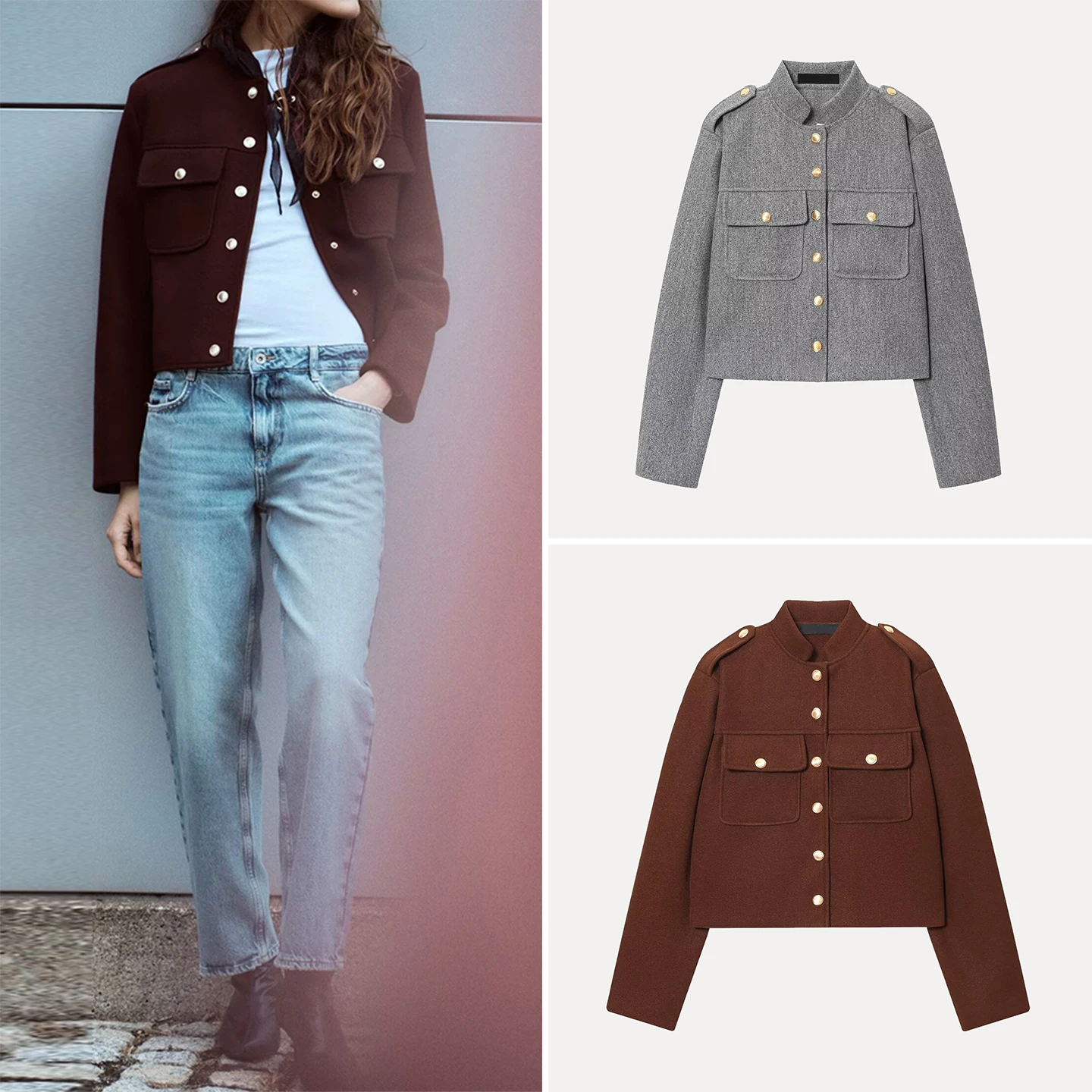 Z Women's Faion Soft ort Jaet Coat Sli Personali Quali Button up Long Sve Loose Fit Autumn Outerwear
Z Women's Faion Soft ort Jaet Coat Sli Personali Quali Button up Long Sve Loose Fit Autumn Outerwear