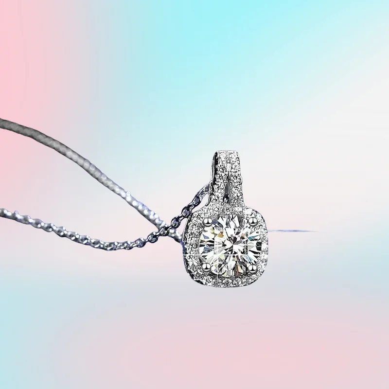 Gift Luxury Real PT950 Platinum Necklace Round 1 CT Moissanite Diamond Pendant Necklace For Women Wedding Party Bridal Fine Jew
Gift Luxury Real PT950 Platinum Necklace Round 1 CT Moissanite Diamond Pendant Necklace For Women Wedding Party Bridal Fine Jew